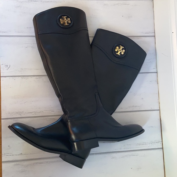 Tory Burch Black Ashlynn Knee High boots - Picture 3 of 10